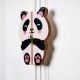 Handcrafted Acacia Wood Panda Cupboard Handles Set